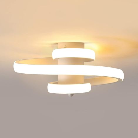 GOECO Plafoniera LED da Soffitto, Lampada da Soffitto LED 24W Creativo Plafoniera Design in Alluminio Spirale Linea, Lampadario da Soffitto Moderno per Soggiorno Camera da Letto Sala Cucina Corridoio (1/5)