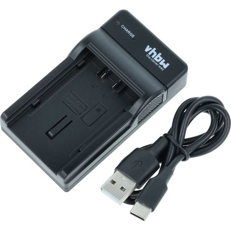 vhbw USB-C Ladegerät kompatibel mit Panasonic HC-X900M, HC-X900, HC-X909, HC-X800 Kamera - Ladeschale + USB-C Kabel Ladeanzeige (1/5)