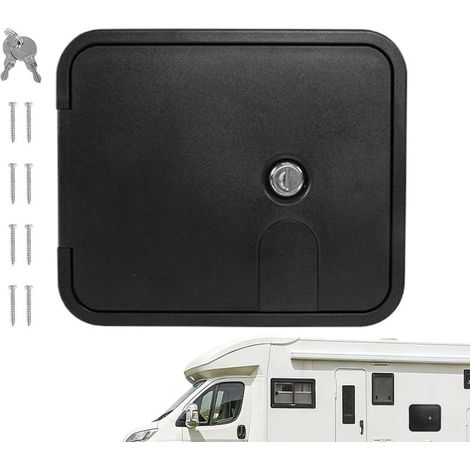 Porte de rangement pour camping-car – Couvercle de compartiment résistant à la rouille – Trappe de rangement pour cordon de véhicule – pour véhicules – Pour port d'inspection de câbles intérieurs de (1/5)