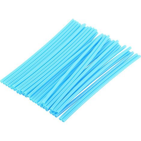 Kit de 36 protectores de ruedas para motocross Jims Skins Off Road Motorcycle Guard Wraps, color azul cielo. (1/5)