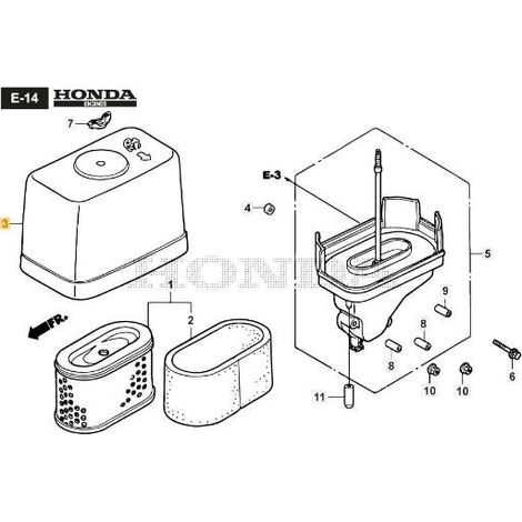 COPERCHIO FILTRO ARIA ORIGINALE STIGA - 118552041/0