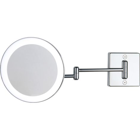 Miroir grossissant x3 à LED alimentation externe double bras argent - Koh-I-Noor C362KK3 (1/4)
