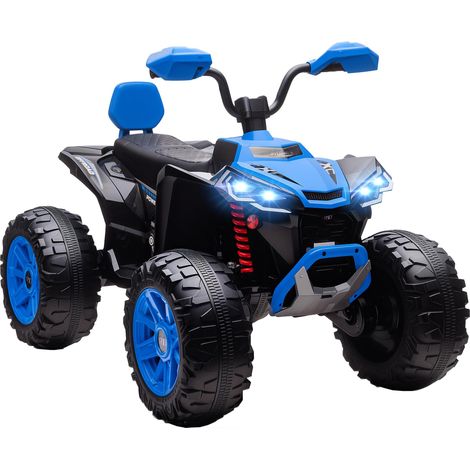 Quad électrique pour enfants, véhicule électrique 24 V à 4 roues, phares, port USB, fonction MP3, vitesse de 6,5 km/h, 3-8 ans