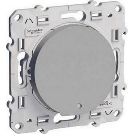 Schneider S530263 – ODACE, beleuchtetes ALU 10 A SCHRAUBENLED ORANGE 1,5 MA