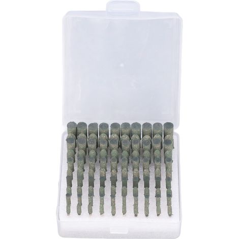 Ortviai Tête de meulage en caoutchouc 100 pièces pour métal, verre et matériaux variés – diamètre de tige 3 mm (1/5)