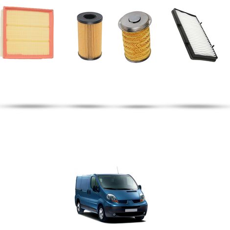 Kit tagliando 4 filtri compatibile con Renault Trafic II 2.5 dci 107kw dal 2006 (1/5)