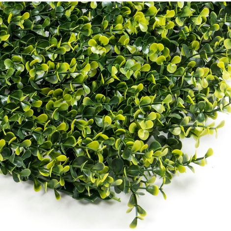 Siepe Sintetica Sempreverde Bosso Bicolore Invernale 50x100cm STI