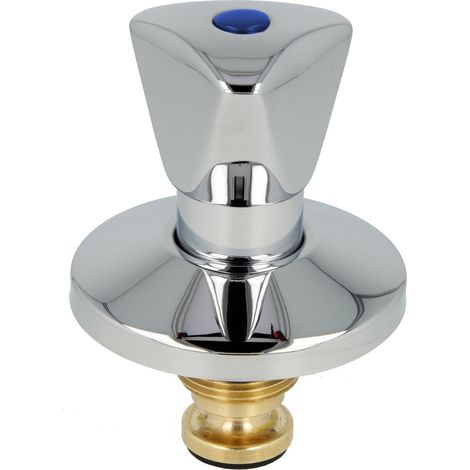 Tête complète p. soupape sous crépi 3/4’’ - froid/bleu manette 4201