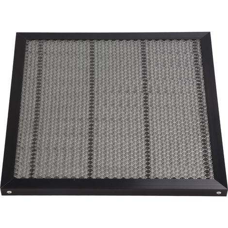 Eosnow Schneidmaschinenplattform Aluminiumlegierbett Arbeitstabelle 400x400mm Netzdesign
