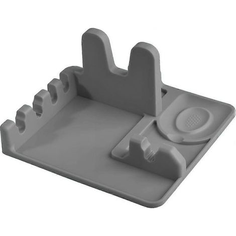 Cozihom Silikon-Löffelablage und Topfdeckelhalter für Arbeitsplatte und Herdplatte, Halter für Schöpfkelle/Spatel/Löffel/Zange, lebensmittelechtes Silikon, widerstandsfähig (1/5)