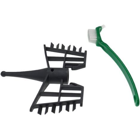 vhbw Accesorio para batir compatible con Silvercrest Monsieur Cuisine Connect SKMC 1200 robot cocina - Mariposa + cepillo, plástico, gris oscuro (1/3)