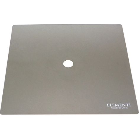 Elementi Aluminium Abdeckung für Gas-Feuerstelle "Capertee", aluminium, 61 x 61 x 0,5 cm (L x B x H)