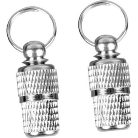 2 teiliges Haustier Erkennungsset Haustieranhänger Identifikationsanhänger Verhindert das Verlaufen von Haustieren Messing 0,8 x 2,1 x 2,1 cm Art (1/5)