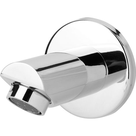 Bec de robinet de douche rond en cuivre à filetage G1/2 po pour installation encastrée, accessoire pour panneau de douche (1/5)