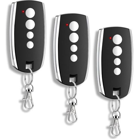 Ersatz King Gates STYLO, STYLO2K, STYLO4K - Lot de 3 Télécommandes Porte de Garage, 433,92 MHz, 4 Canaux, Code Tournant (1/5)