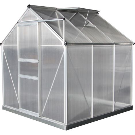 Westmann Serre aluminium Flora 66 Argent 192x192x201 cm (1/5)