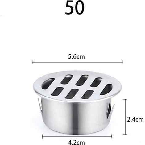 Couvercle De Drain De Sol - En Acier Inoxydable - Pour Balcon Toit Jardin - Diamètre 110 Mm - 1 Pièce (1/5)