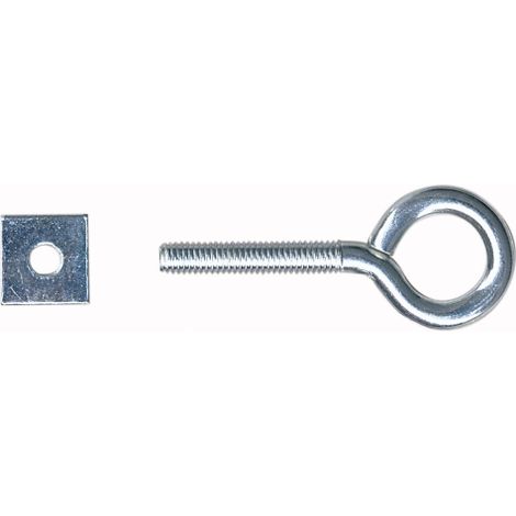 cf 2 A"illets A  vis en acier galvanisA  avec A crou carrA  mA le M5x30 mm