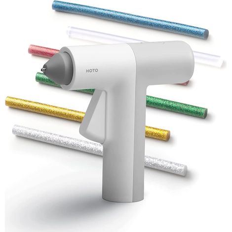 Pistolet à Colle Chaude sans fil, 30S Chauffage Rapide, Bâtons Coloré 20pcs, Rechargeable USB, Anti écoulement pour Réparation, DIY, Maison, Bricolage, Bureau, l'enfant peut aussi l'utiliser (1/5)