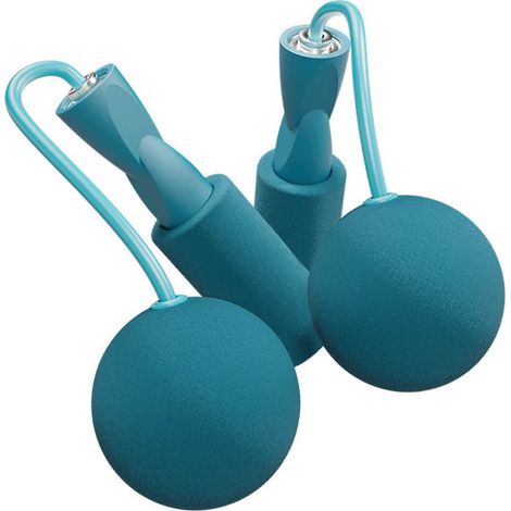 GARRYFIZH Corde à sauter sans fil, Portable, pondérée, sans corde, pour l'entraînement, l'exercice physique, bleu (1/5)