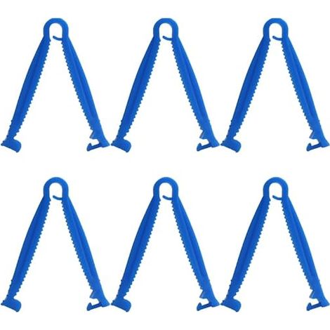 Lot de 100 de ombilical jetables en plastique sûr avec design antidérapant pour l'alimentation des chiots et des troupeaux lors de l'élevage d'animaux (1/5)
