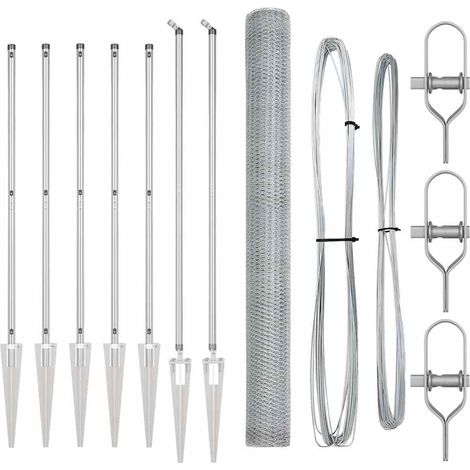 Maison Exclusive - Schweißdrahtzaun mit Spikes 10 x 1,6 m (B x H)
