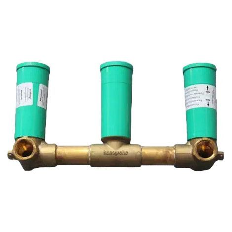 Mitigeur de lavabo encastré 3 trous Hansgrohe avec corps de vanne dissimulé 10303187 (1/5)