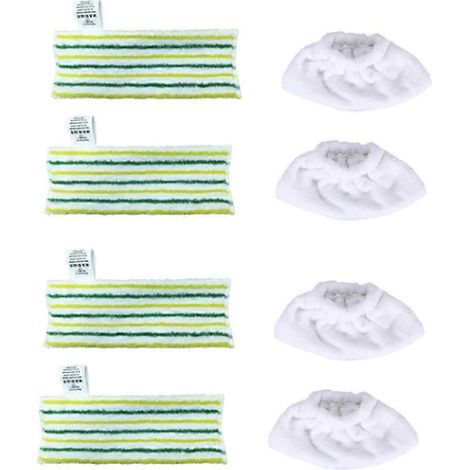 Chiffons en microfibre pour Karcher SC2 SC3 SC4 SC5 Easyfix CTK10 CTK20 SG4/2 SG4/4, capuchons de buse à main, lingettes de sol rayées (1/5)
