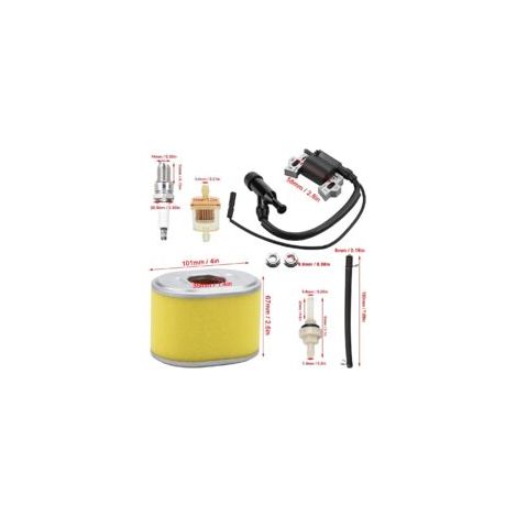 Carburateur, filtre à air, bobine d'allumage, bougie d'allumage pour moteur de karting Honda GX160 GX200 5 CV, 5,5 CV, 6,5 CV, pompe à eau WP20, 196 cm³, 212 cm³ OHV