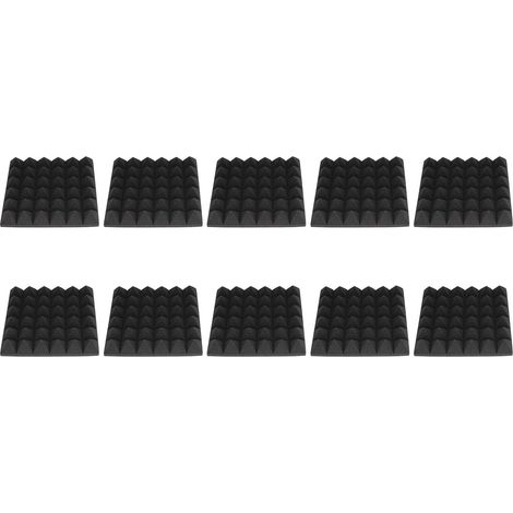 Panneaux acoustiques pyramidaux en mousse haute densité, isolation phonique pour salle de conférence, décoratifs et absorbants, lot de 10 pièces. (1/5)