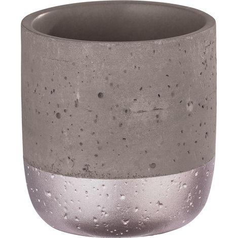 Gobelet de salle de bain en béton MAUVE (1/2)