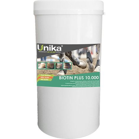 Biotin Plus 10.000 mangime complementare per cavalli destinato a particolari fini nutrizionali utilizzato per apportare importanti quantità di biotina 1kg