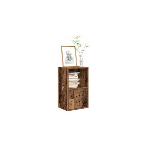 Bibliothèque vieux bois 31x24x52 bois d'ingénierie (1/5)