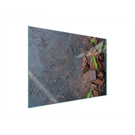 PLACA PROTECTORA DE VIDRIO PARA ESTUFA 70x52 CHOCOLATE (1/5)