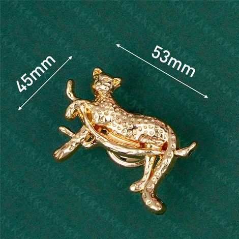 (Ensemble de 4 pièces) Poignées de meubles en forme de plantes et d'animaux, boutons de tiroir en laiton et accessoires de quincaillerie.