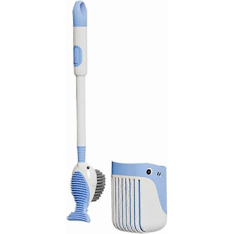 Brosse WC mural sans perçage à ventouse pour salle de bain (1/5)