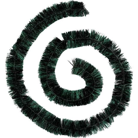 Weihnachtsgirlande breiter festonierter Rand délice 75x4x2m - Grün