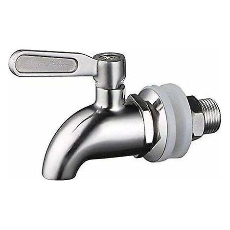 Stainless Steel Beverage Dispenser, Replacement Tap for Homebrew Barrel Fermenter, Wine Beer, Juice Dispenser (1/5)