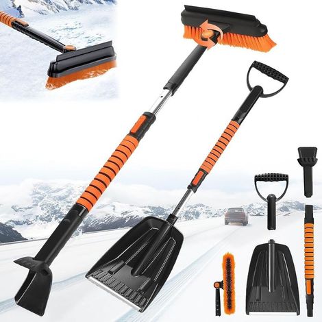 Scraper to Glace and Brush to Snow,5 in 1 Scraper By Brise Car, Brush to Snow months Retractable,Scraper to Glace for Car,Scraper to Snow for Auto,for SUV,Car,Truck (1/5)