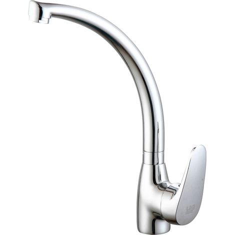 Grifo de Cocina Margarita Caño Giratorio 360° Latón Cromado Cartucho Cerámico 40mm DP GRIFERIA (1/2)