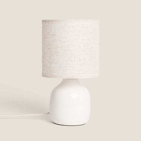 Lampe à Poser Céramique Cleo S Blanc cassé (1/5)