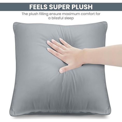 Oreiller - 60 x 60 cm - Pour Sommeil Ventral Et Latéral - Lot De 2 (1/5)