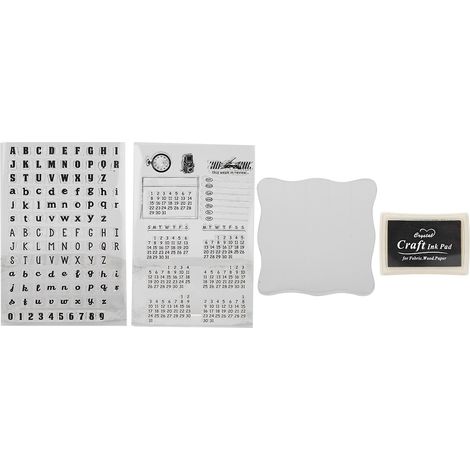 Tampon en silicone transparent pour scrapbooking, album photo, calendrier décoratif (1/5)