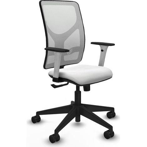 Chaise de bureau piqueras y crespo Motilla blanc mousse dense (1/2)