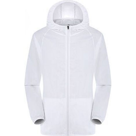 Veste De Protection Solaire - Capuche Manche Longue - Randonnée Camping Cyclisme - Polyester Respirant - Taille M (1/5)