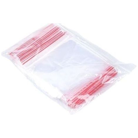 Office Products – Lot de 100 sachets transparents avec fermeture à glissière, sacs en polyéthylène basse densité, adaptés à un usage alimentaire, 10 x 15 cm (1/5)
