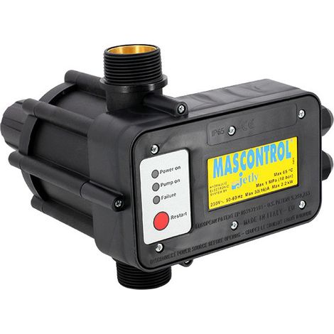Jetly – Automatisme hydro-électrique pour pompe de surface – Raccordement M 1"1/4 – Alimentation 230V – Protection contre marche à sec