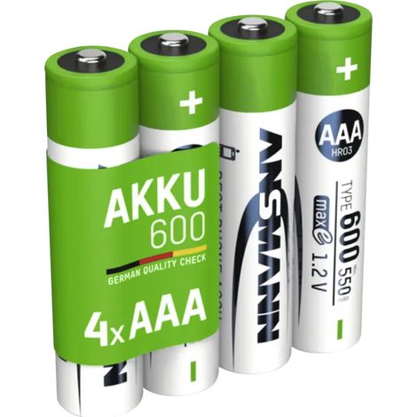 Ansmann 1311-0022 pila doméstica Batería recargable AAA Níquel-metal hidruro (NiMH) (1/2)