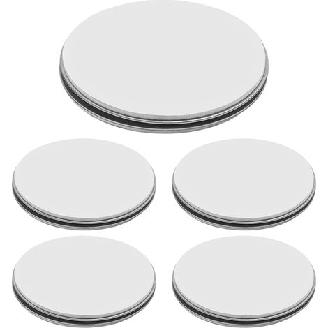 Huba Lot de 5 aimants pour détecteur de fumée et de gaz - Diamètre : 5 cm (1/5)