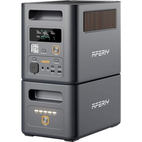 Générateur électrique portable - AFERIY - Capacité extensible 2048Wh - 1800W - Recharge rapide